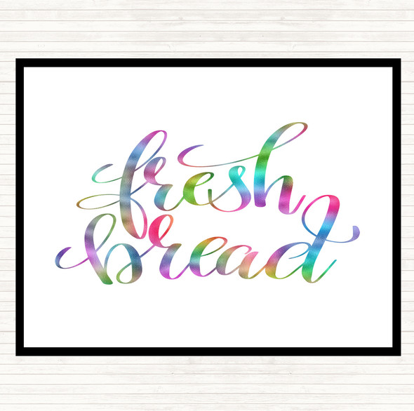 Fresh Bread Rainbow Quote Placemat