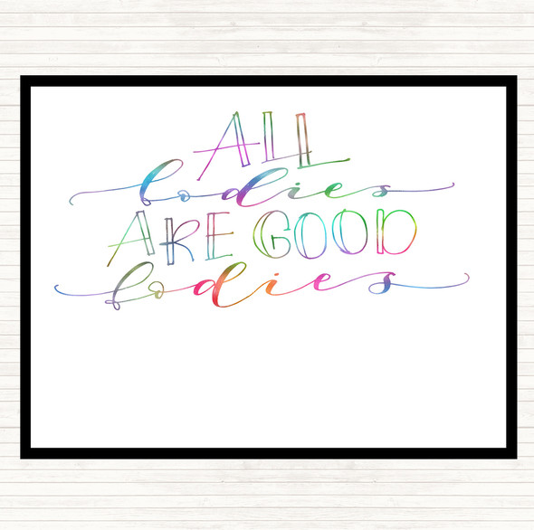 Good Ladies Rainbow Quote Placemat