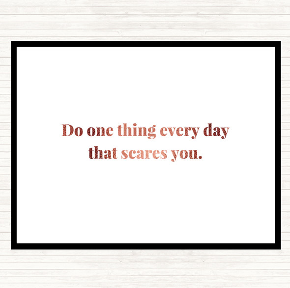 Rose Gold One Thing Everyday Quote Placemat