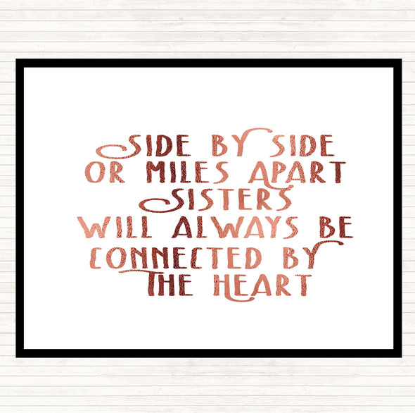 Rose Gold Side By Side Quote Placemat