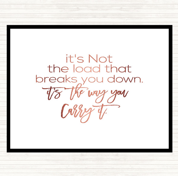 Rose Gold Way You Carry Quote Placemat