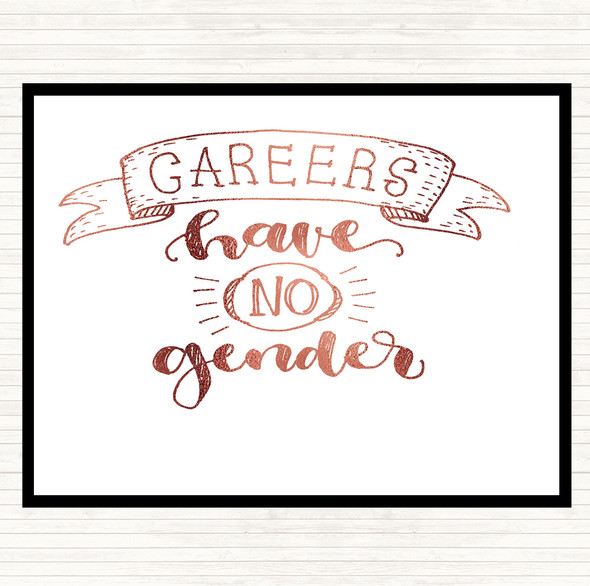 Rose Gold Careers No Gender Quote Placemat