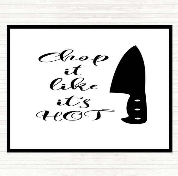 White Black Knife Quote Placemat