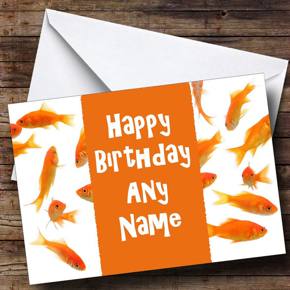 Goldfish Customised Birthday Card