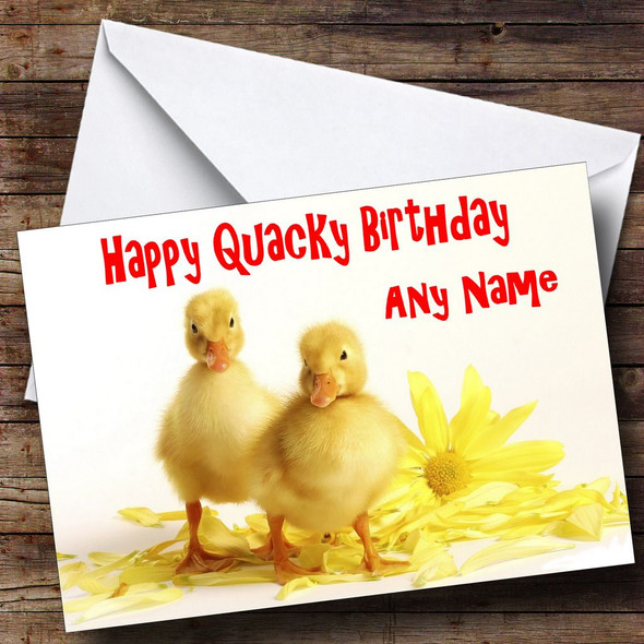 Funny Duckling Customised Birthday Card