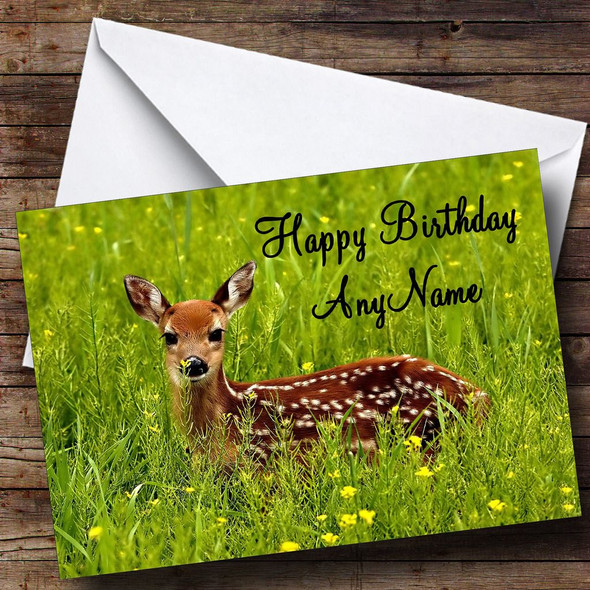 Deer Customised Birthday Card