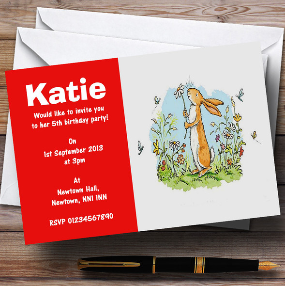 Guess How Much I Love You Customised Children's Birthday Party Invitations