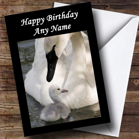 Swan & Signet Customised Birthday Card