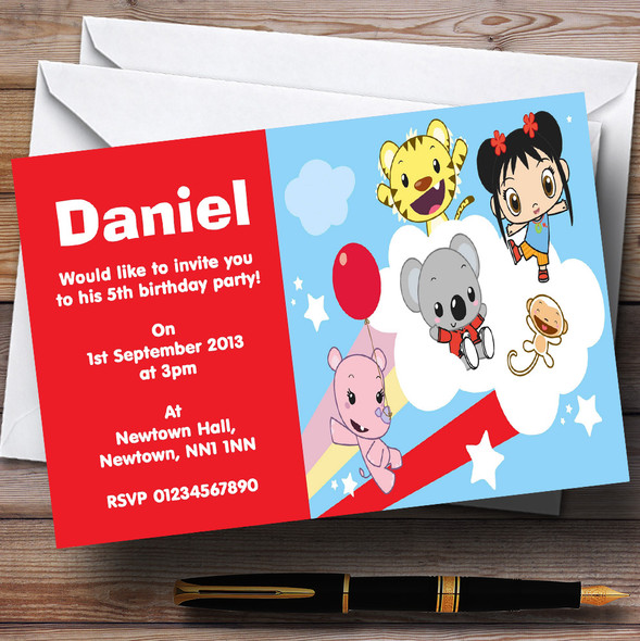 Ni Hao Kai Lan Customised Children's Birthday Party Invitations