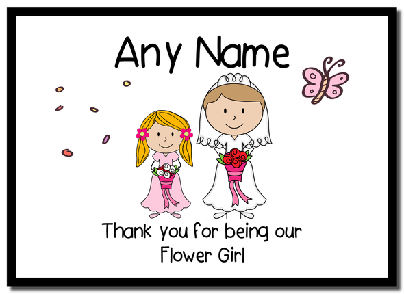 Thank You Flower Girl Placemat