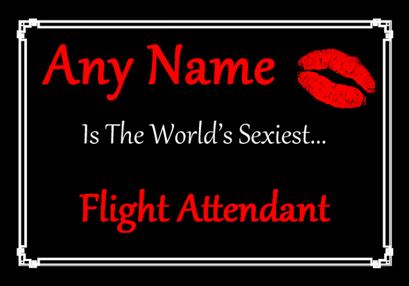 Flight Attendant World's Sexiest Placemat