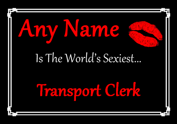 Transport Clerk World's Sexiest Placemat