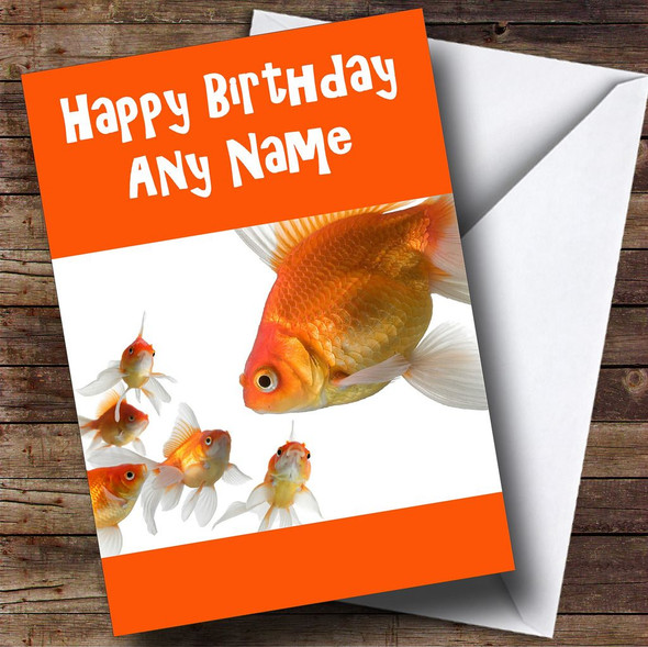 Goldfish Family Customised Birthday Card