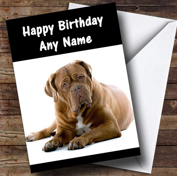 Bullmastiff Customised Birthday Card