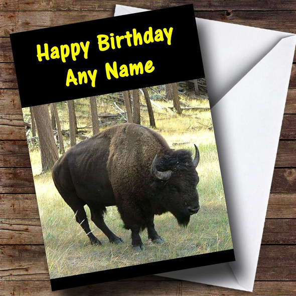 Buffalo Customised Birthday Card