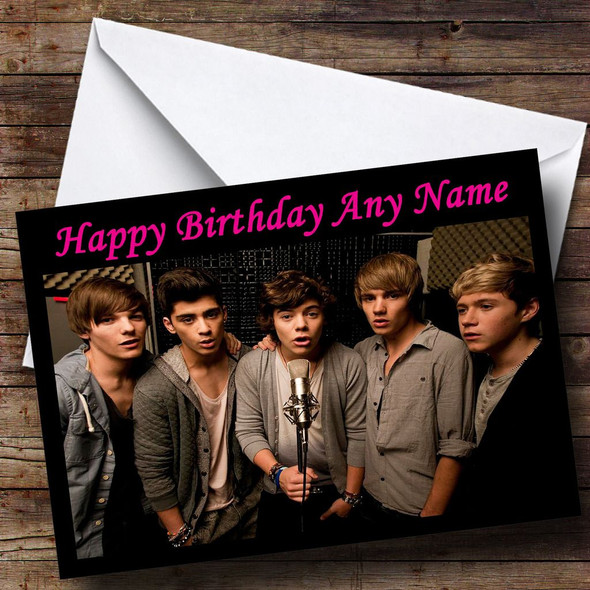 One Direction Boys Customised Birthday Card