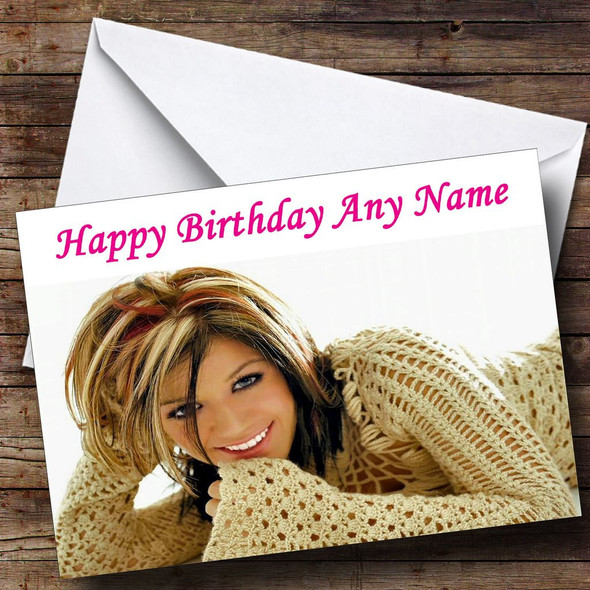 Kelly Clarkson Customised Birthday Card