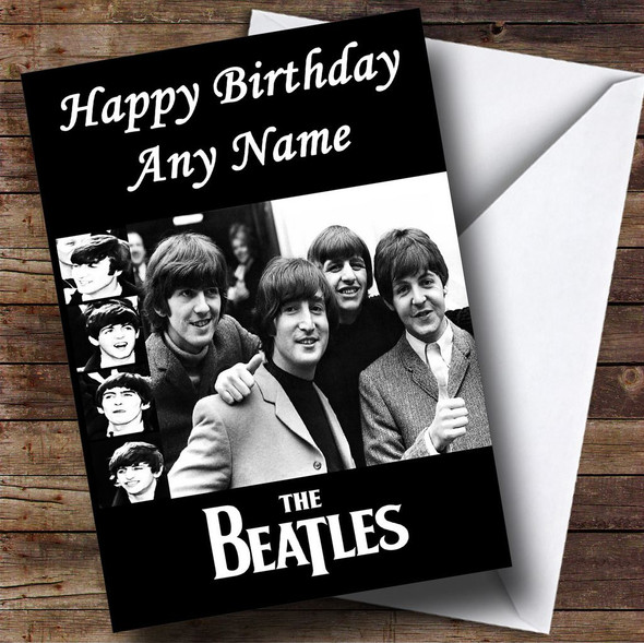 The Beatles Customised Birthday Card