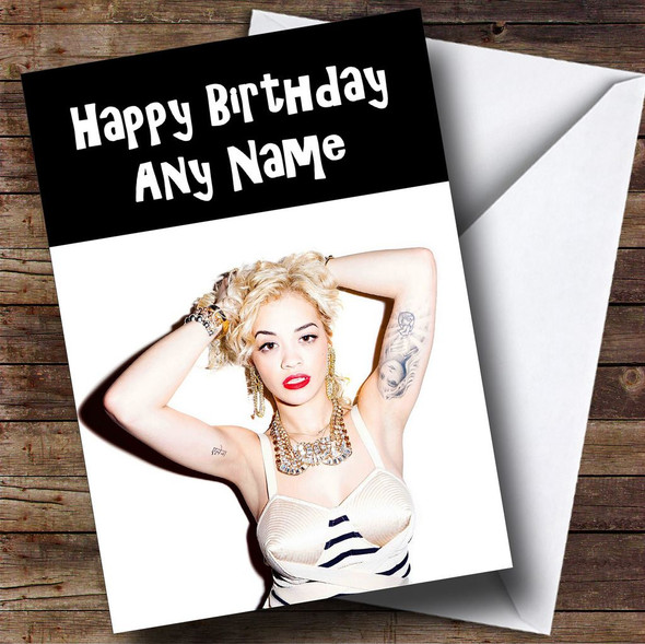 Rita Ora Customised Birthday Card
