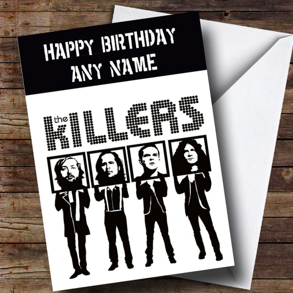 Customised The Killers Poster Celebrity Birthday Card