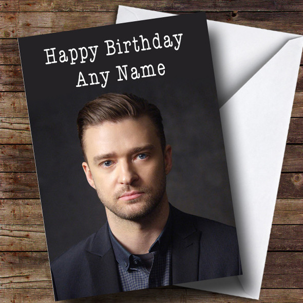 Customised Justin Timberlake Celebrity Birthday Card