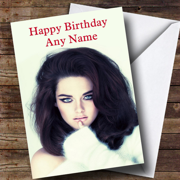 Customised Kristen Stewart Celebrity Birthday Card
