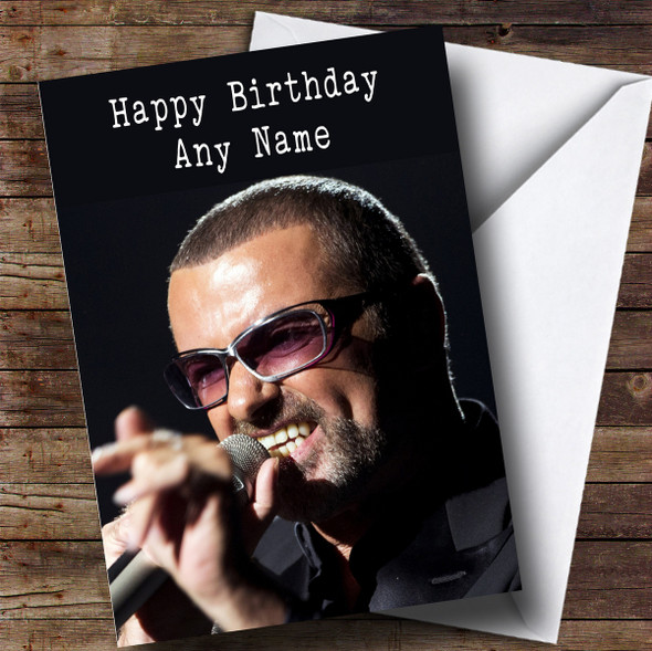 Customised George Michael Celebrity Birthday Card
