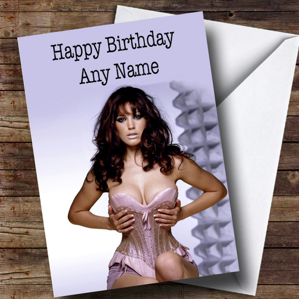 Customised Kelly Brook Celebrity Birthday Card