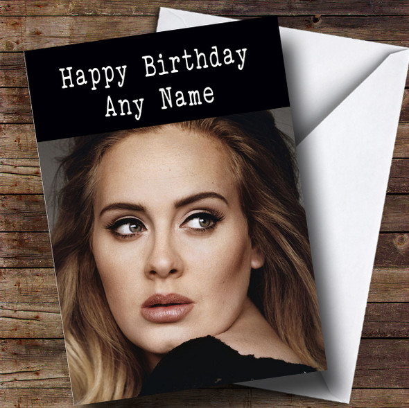 Customised Adele Celebrity Birthday Card