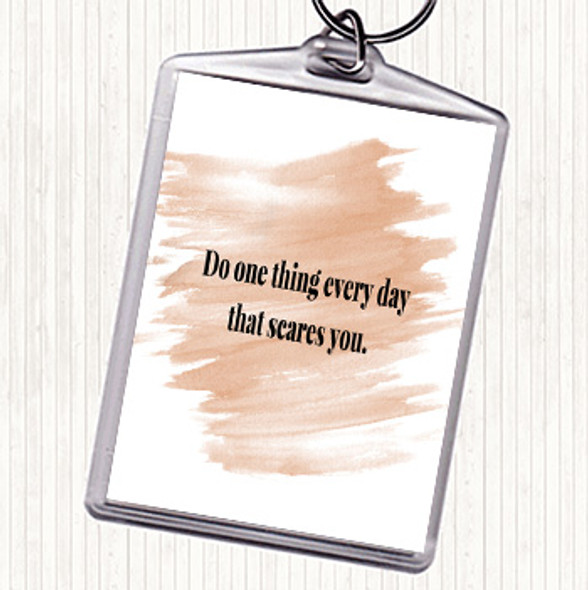 Watercolour One Thing Everyday Quote Keyring