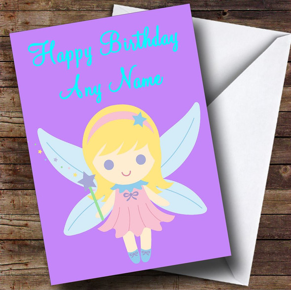 Purple Fairy Customised Birthday Card