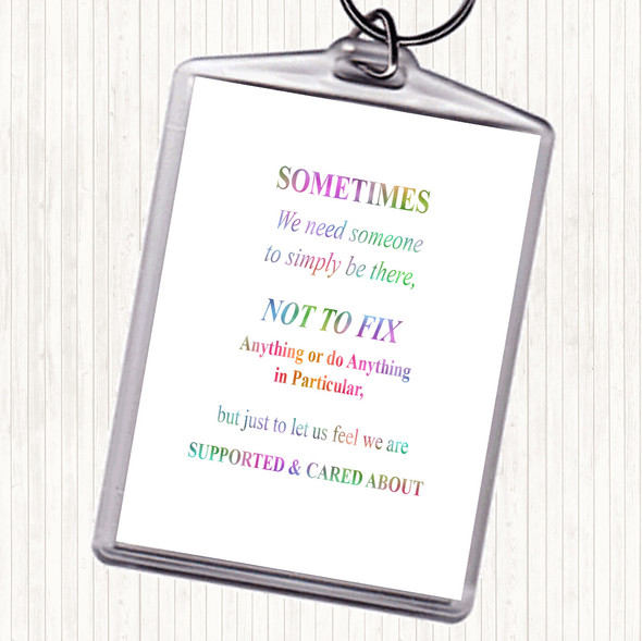 Not To Fix Rainbow Quote Keyring