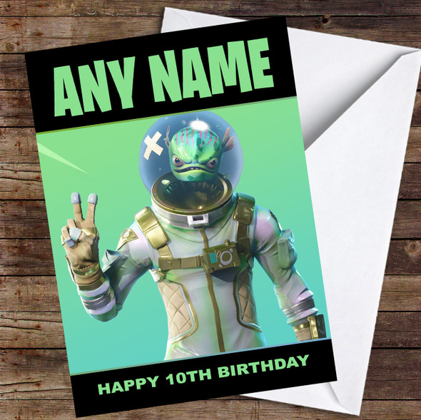 Fortnite leviathan Customised Children's Birthday Card