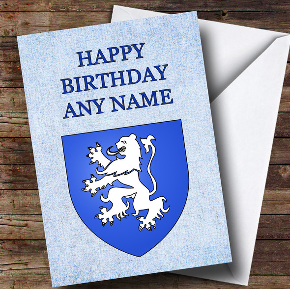 Scottish Lion Customised Birthday Card