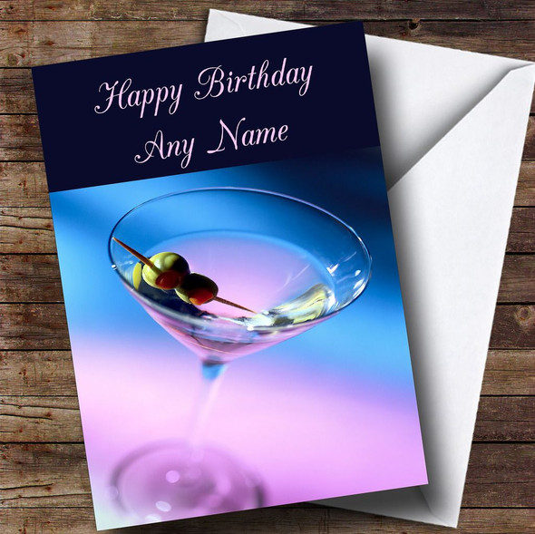 Martini Customised Birthday Card