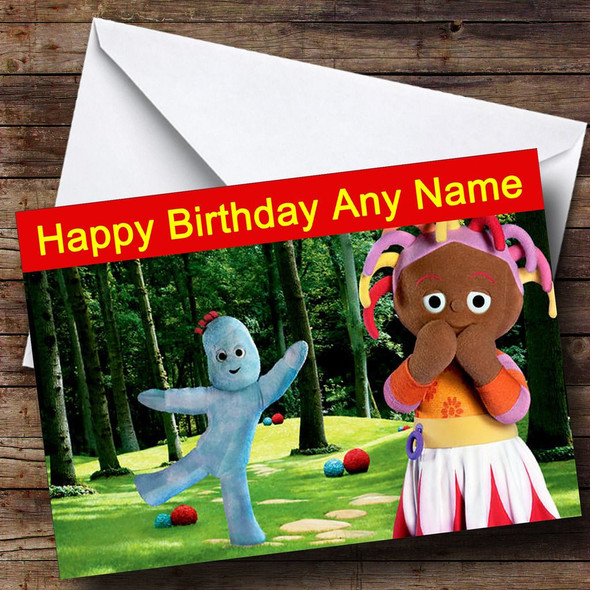 In The Night Garden Upsy Daisy Iggle Piggle Customised Birthday Card
