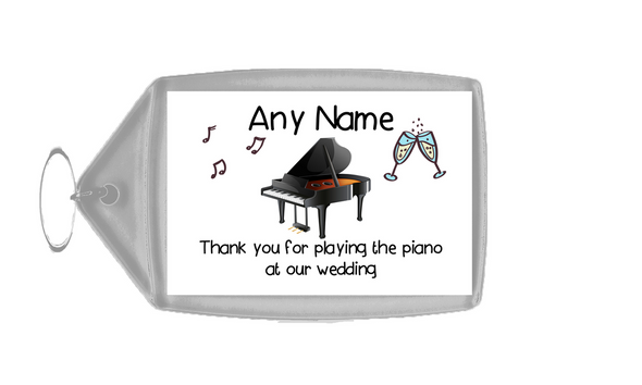 Thank You For Playing The Piano At Our Wedding Keyring