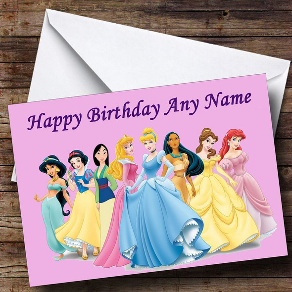 Disney Princess Customised Birthday Card