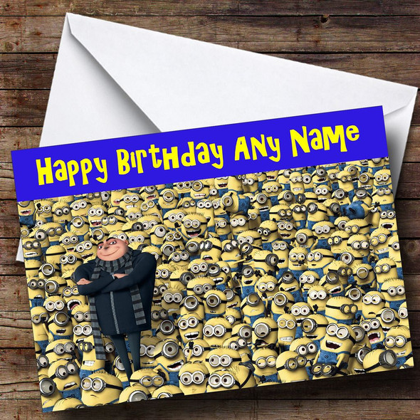 Despicable Me Customised Birthday Card