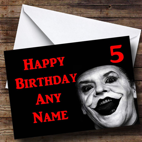 Batman Joker Customised Birthday Card