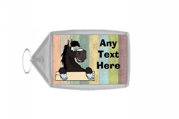 Black Horse Colour Keyring