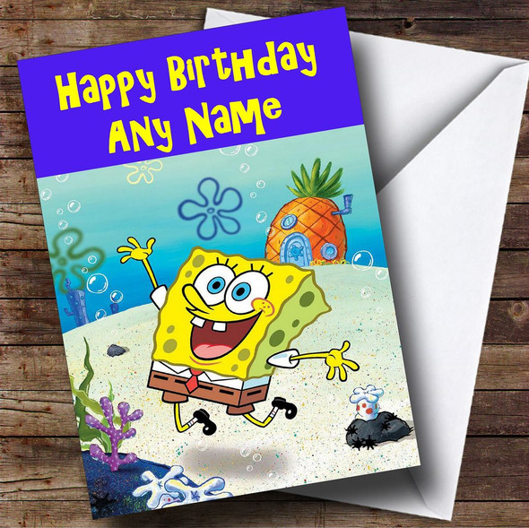 SpongeBob Squarepants Customised Birthday Card