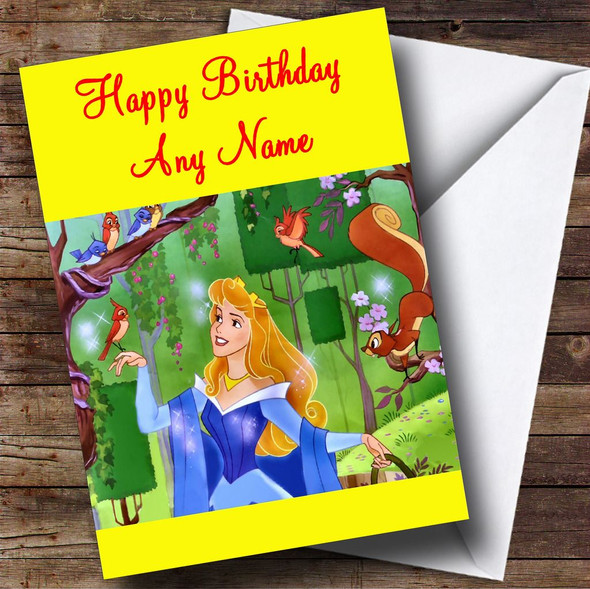 Sleeping Beauty Customised Birthday Card
