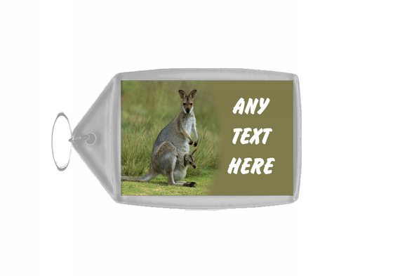 Kangaroo And Baby Keyring