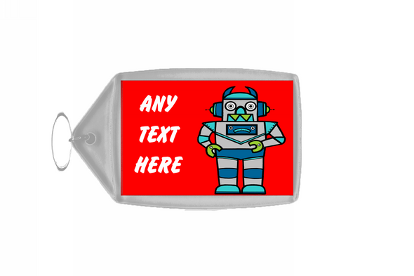 Red Robot Keyring