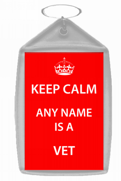 Vet Keep Calm Keyring