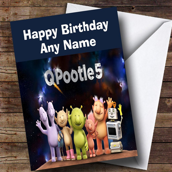 Q Pootle Customised Children's Birthday Card