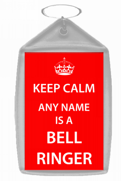 Bell Ringer Keep Calm Keyring