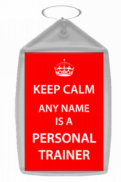 Personal Trainer Keep Calm Keyring