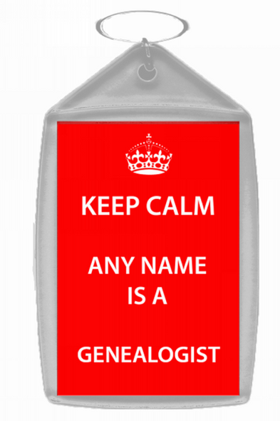 Genealogist Keep Calm Keyring